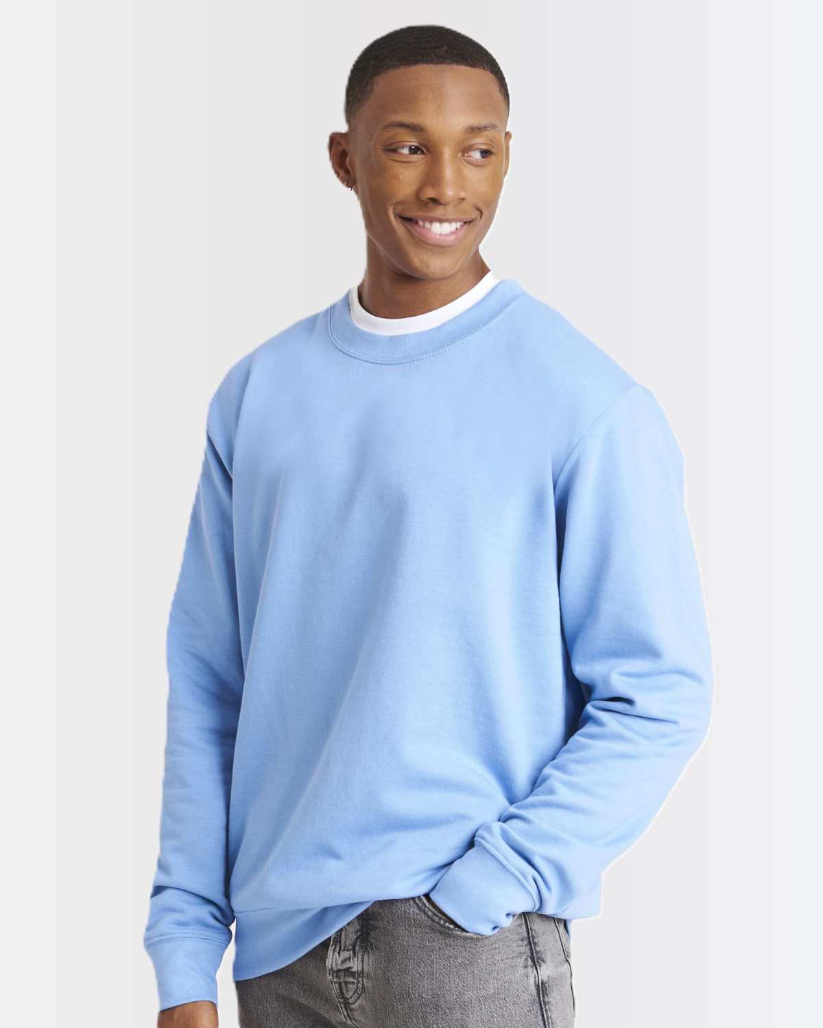 Sweat col rond 80% coton