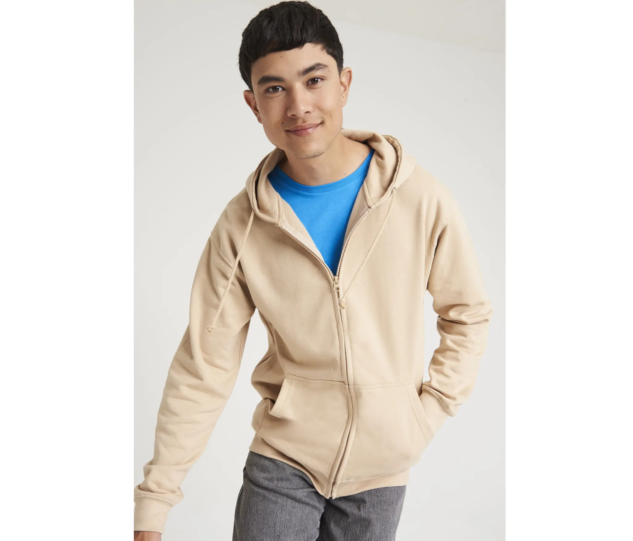 Sweatshirt a capuche zippe 280g