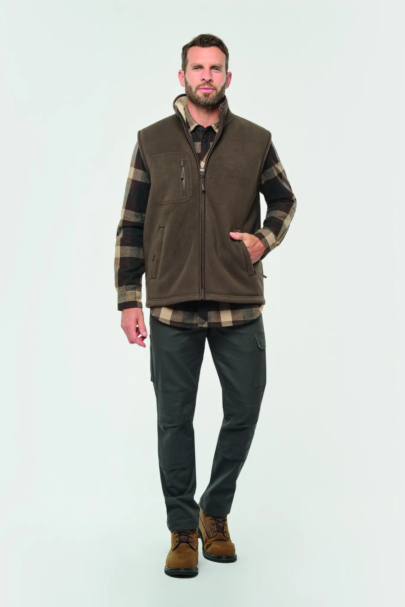 Pantalon de travail multipoches homme