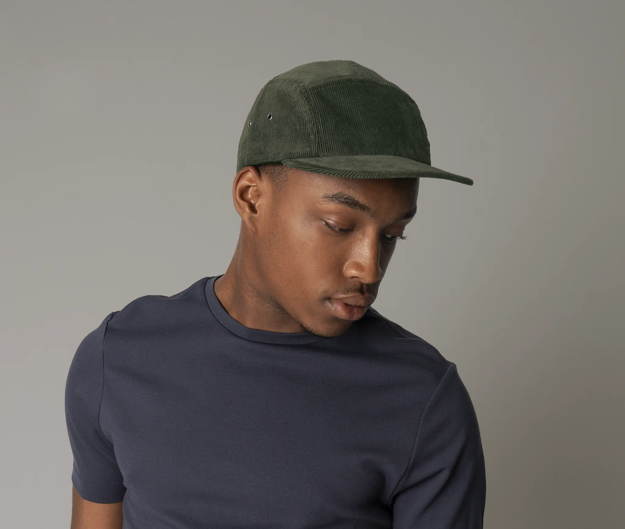 Casquette 5 panneaux en velours
