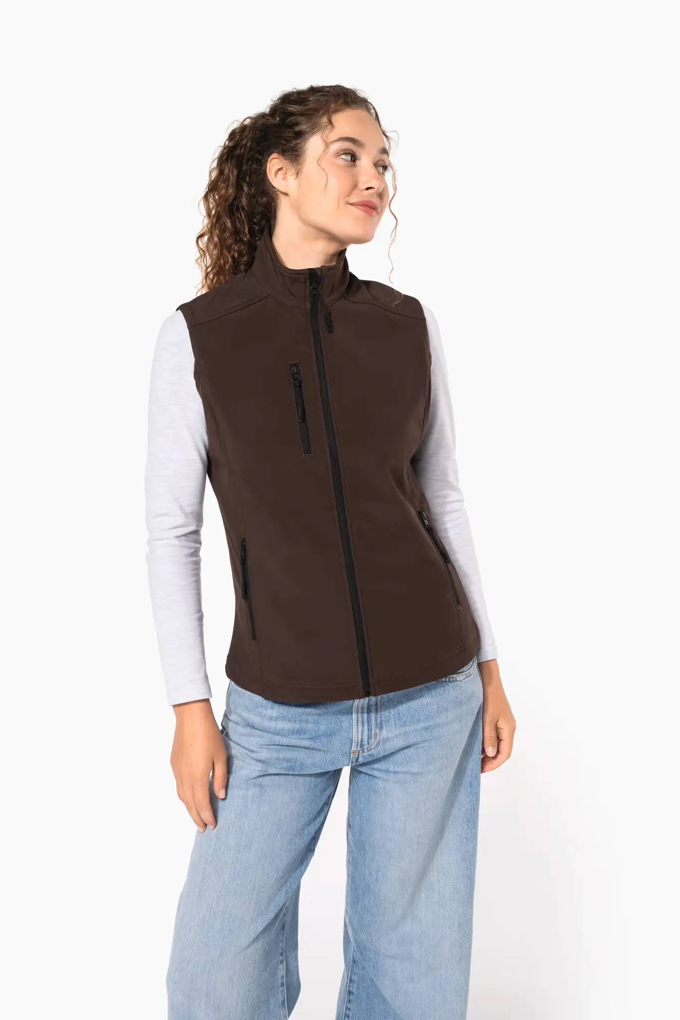 Softshell femme sans manches 3 couches