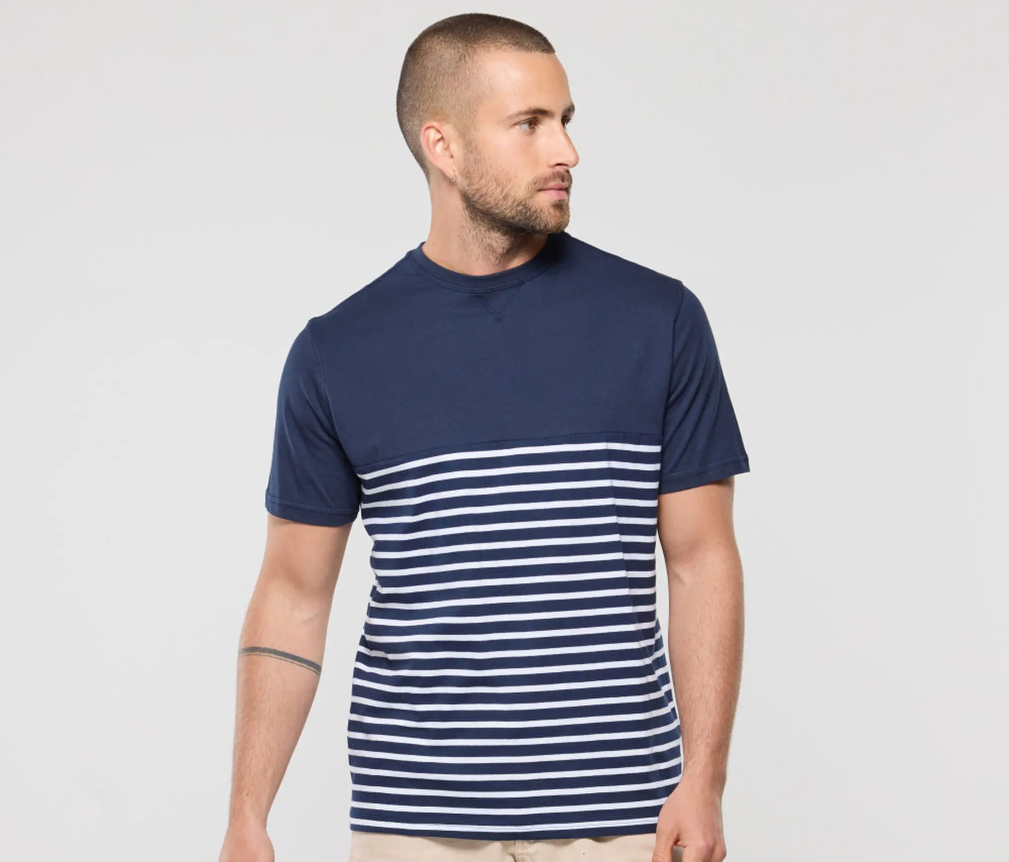 T-shirt marinière manches courtes