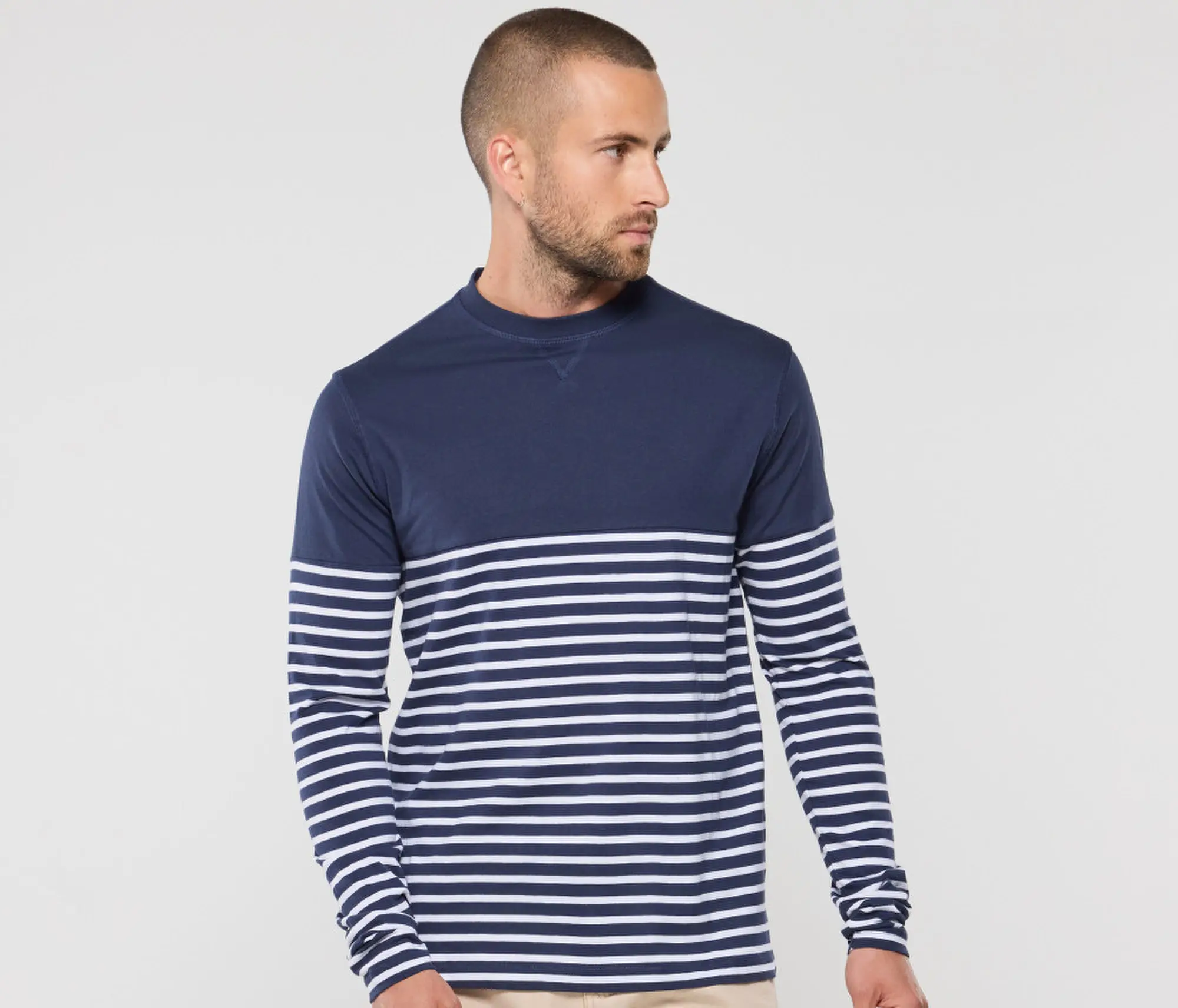 T-shirt marinière manches longues