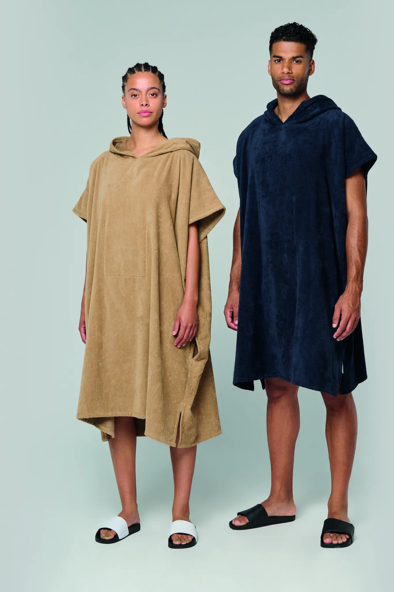 Poncho éponge a capuche bio