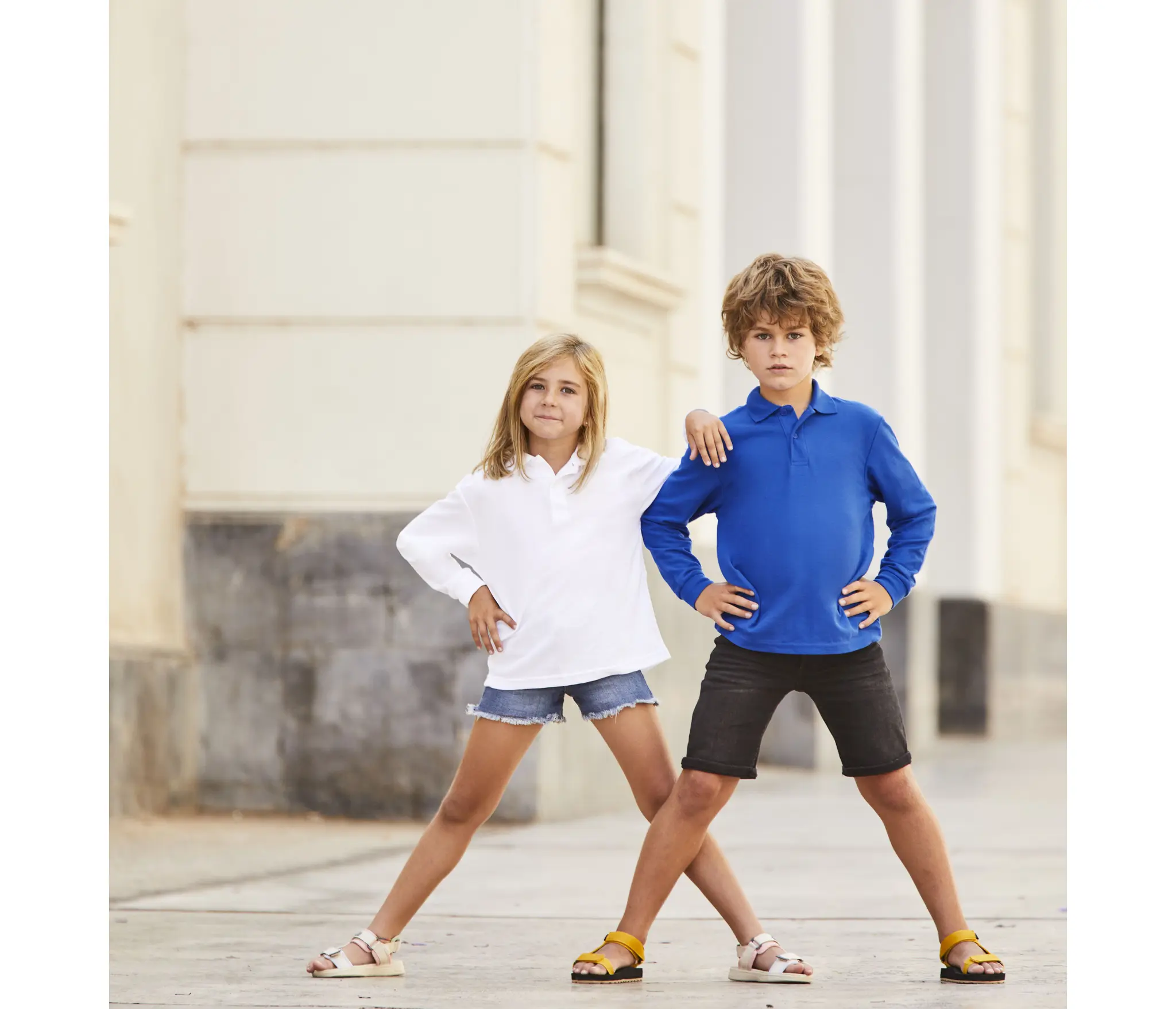 Polo manches longues enfant