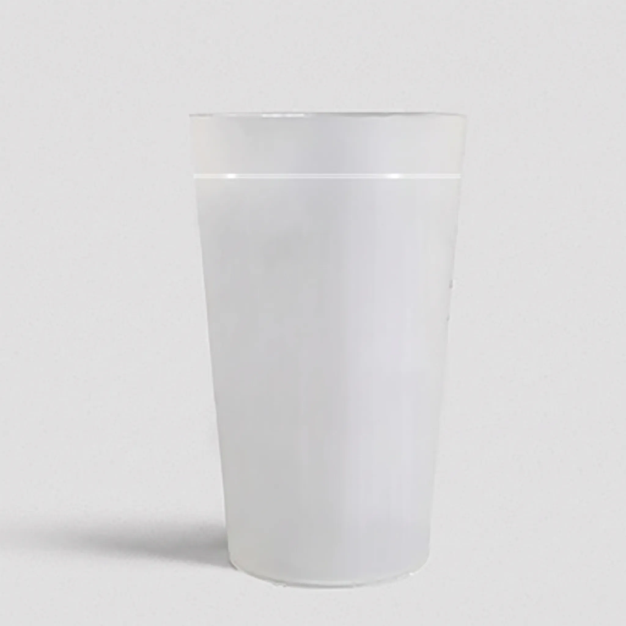 Gobelet réutilisable translucide