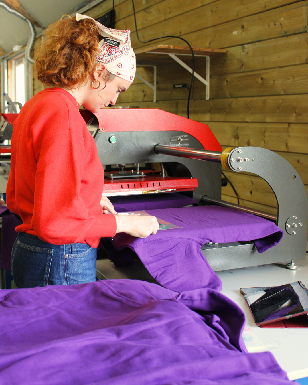 Cheerz sweat violet JH030 Transfert DTF